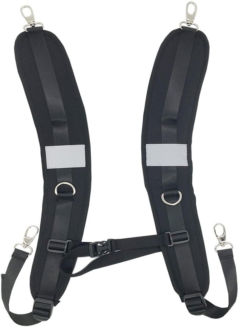 FOLAI Waterproof Replacement Shoulder Strap with Adjustable Belt for Shoulder Bag Backpack Black - Image 1